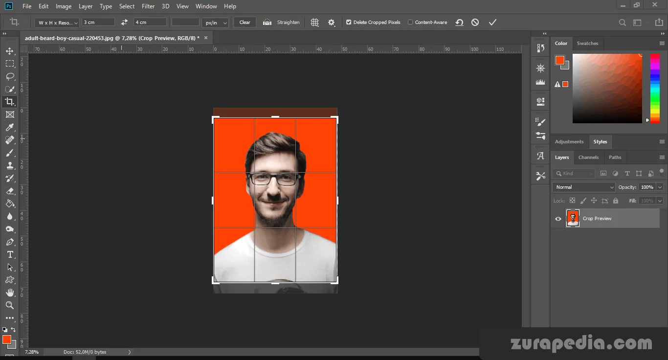 Cara Simpel Membuat Ukuran Foto 3x4 Di Photoshop mengubah ukuran foto