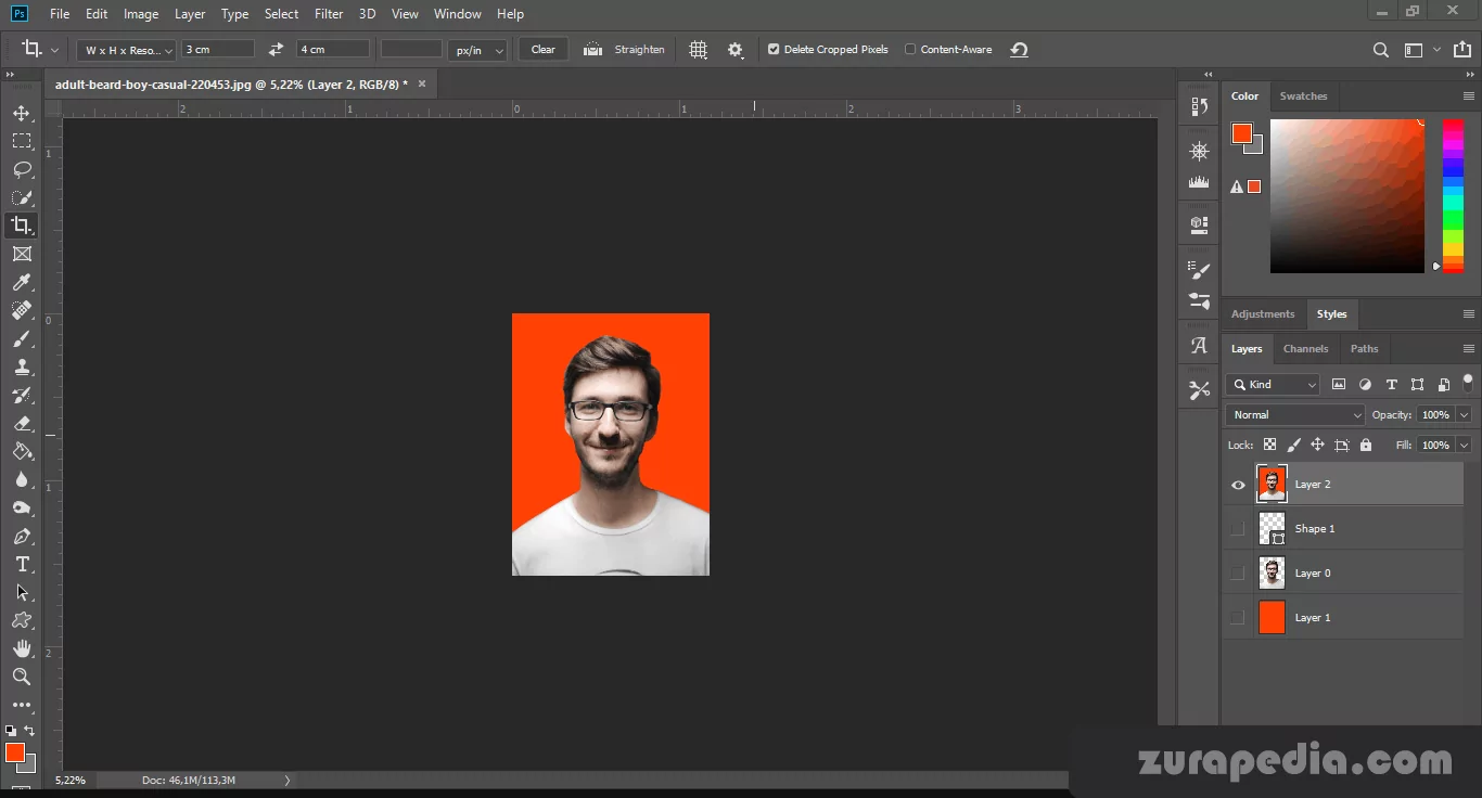 Cara Simpel Membuat Ukuran Foto 3x4 Di Photoshop cara membuat ukuran foto 3x4 di photoshop